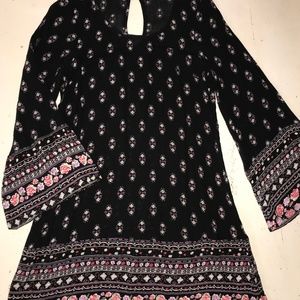 Charlotte Russe Bell Sleeve Flowy Dress